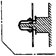 Detail of a screw and clip fastener