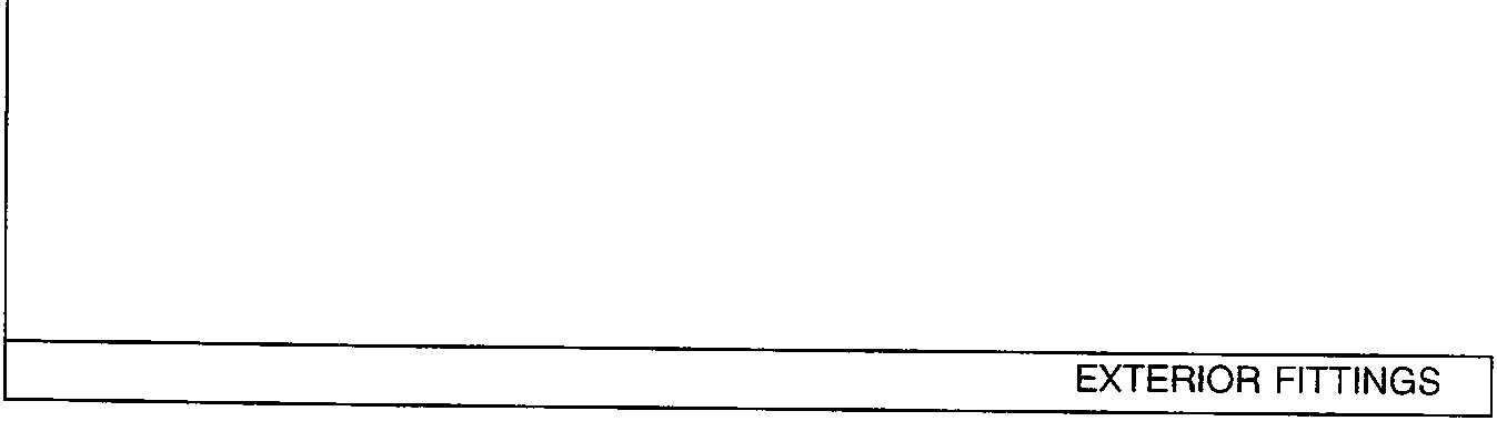 Diagram showing rear bumper mounting points with white triangles, black triangles, and black circles indicating clip, screw/bolt, and nut locations respectively.