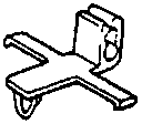 Diagram of a cross-shaped bracket component