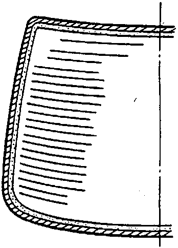 Diagram showing glass primer application area on the rear screen with shaded perimeter. Figure number 76M1070.