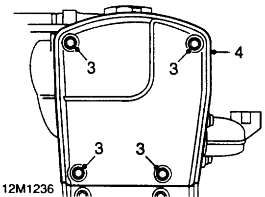 Camshaft front oil seal – Disconnect battery earth lead.