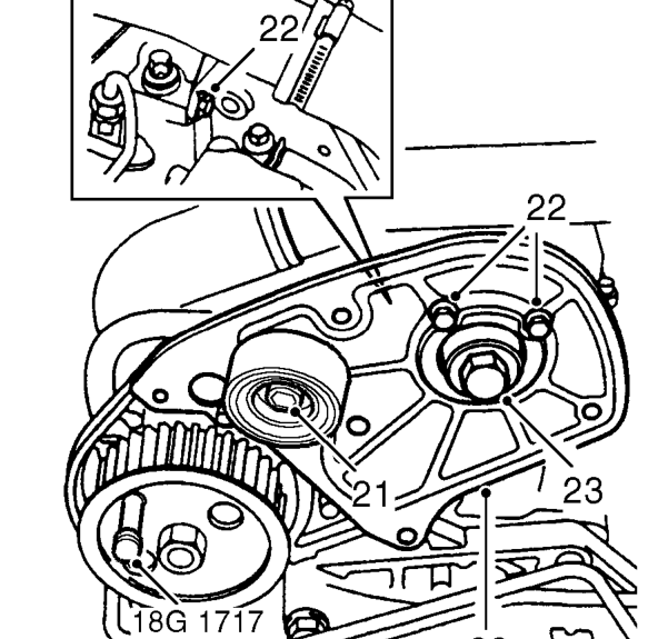 Remove but do not discard bolt retaining injection pump timing belt camshaft gear, remove 