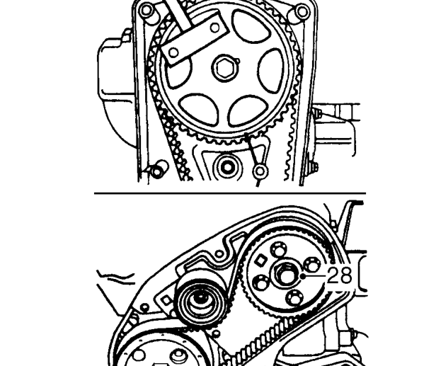Remove timing pin 18G 1523 and locking pin 18G 1717.