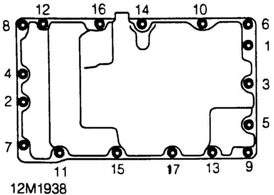 Crankshaft rear oil seal – Fit oil drain plug using new sealing washer and tighten to 25 Nm.
