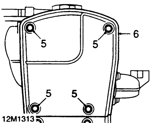 Cylinder head gasket – Remove drive belt. See MAINTENANCE.