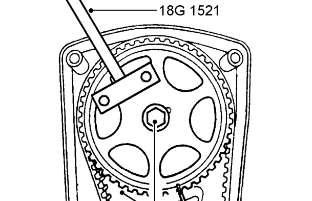 Cylinder head gasket – Remove top cover.
