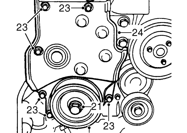 Remove camshaft gear.