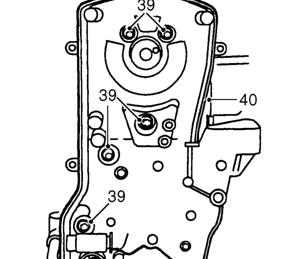 Remove camshaft gear.