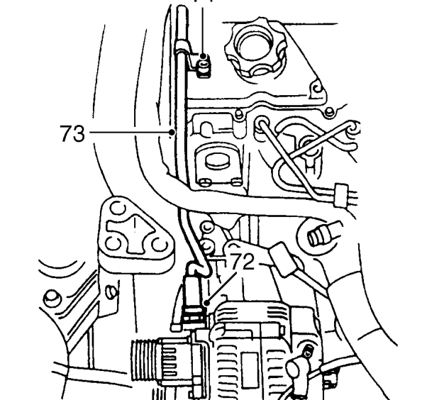 Disconnect and remove glow plug leads.