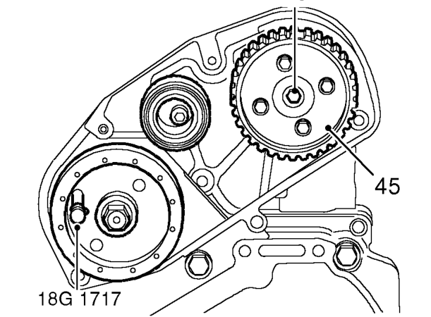 Apply clean engine oil to threads of new camshaft gear retaining bolt, fit but do not tigh