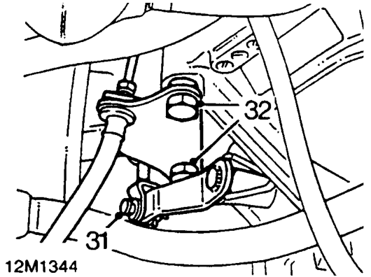 Release crankshaft sensor connector from bracket and disconnect multiplug.