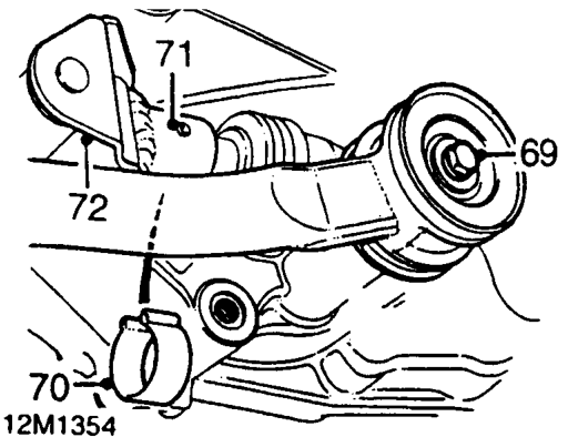 Remove exhaust front pipe. See MANIFOLD &amp; EXHAUST SYSTEMS, Repairs.