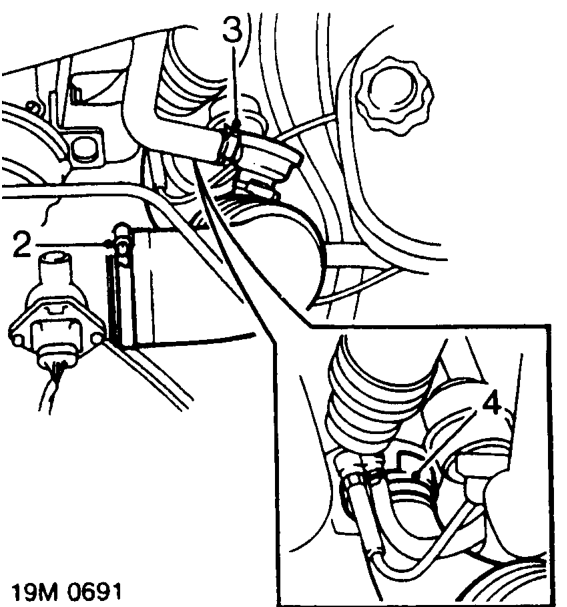 Air intake hose – Disconnect battery earth lead.