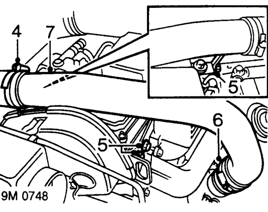 Turbocharger – Remove sound deadening pad.