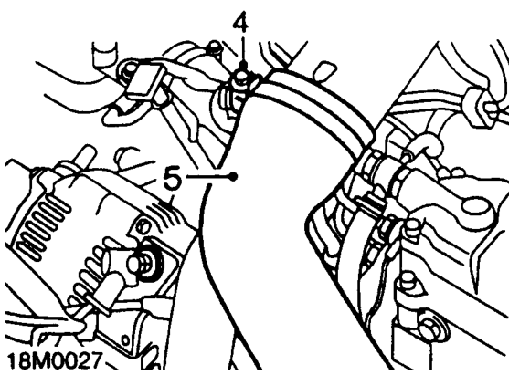 Injector needle lift sensor – Remove sound deadening pad.