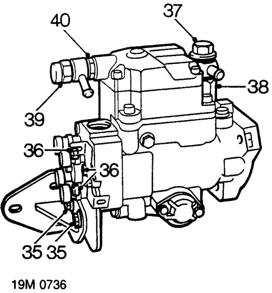 Collect fuel shut-off solenoid plunger, spring and ’O’ ring.