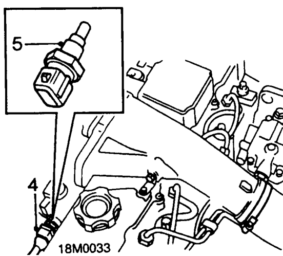 Intake air temperature sensor – Remove sound deadening pad.