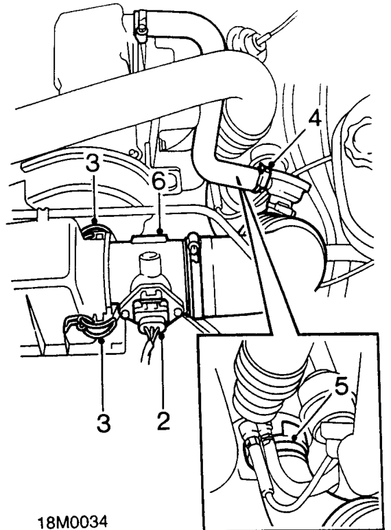 Crankshaft sensor – Disconnect battery earth lead.