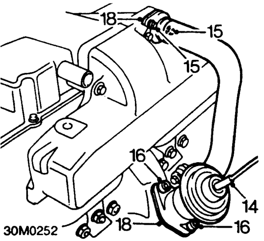 Disconnect boost pressure sensing pipe from turbocharger.