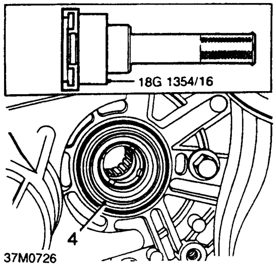 Lubricate new oil seal with gearbox oil. See INFORMATION, Capacities, fluids and lubricant
