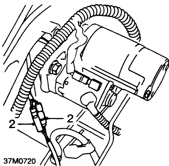 Reverse lamp switch – Remove air cleaner. See ENGINE MANAGEMENT SYSTEM - EDC, Repairs.