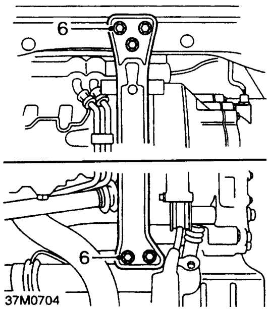 Gearbox – Remove under belly panel. See BODY, Repairs.