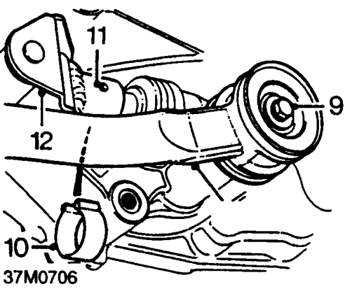 Gearbox – Remove 2 bolts and nut securing slave cylinder bracket to gearbox and position aside.