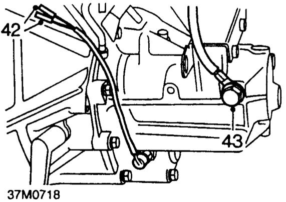 Slacken clip and remove turbocharger hose from intercooler.