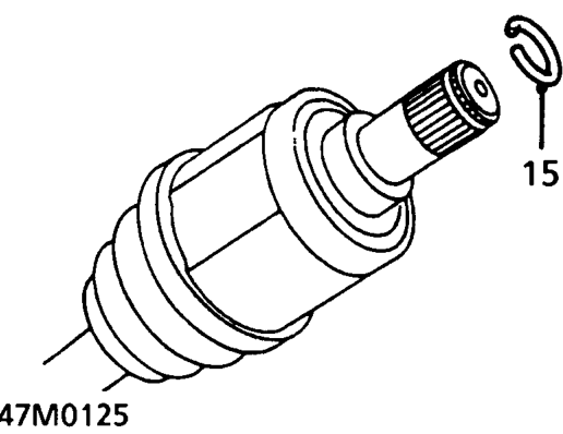 Remove drive shaft.
