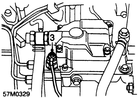 Power steering system - bleed – Visually check fluid level is between level indicators, top up if necessary with specified