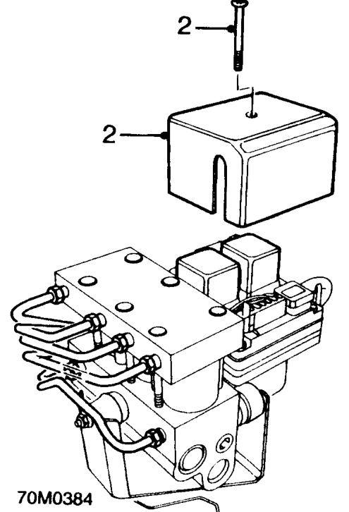 Abs2e hydraulic modulator ecu – Disconnect battery earth lead.