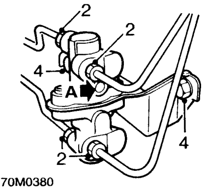 Twin pressure conscious reducing valve – Position a cloth below valve to collect spilled fluid.