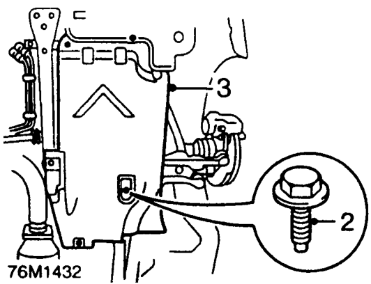 Under belly panel - lh – Remove under belly panel. See this section.