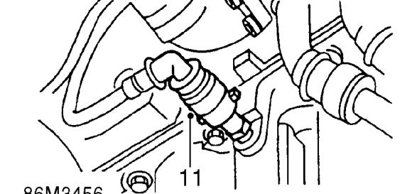 Alternator – Position drain tin to collect oil spillage from sump.