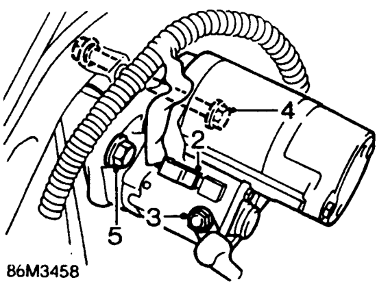 Starter motor – Remove the air cleaner. See ENGINE MANAGEMENT SYSTEM - EDC, Repairs.