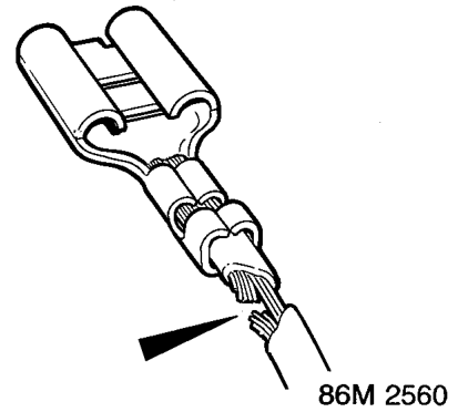 Symptom – No continuity between terminal and component, intermittent or no contact. If applied to an