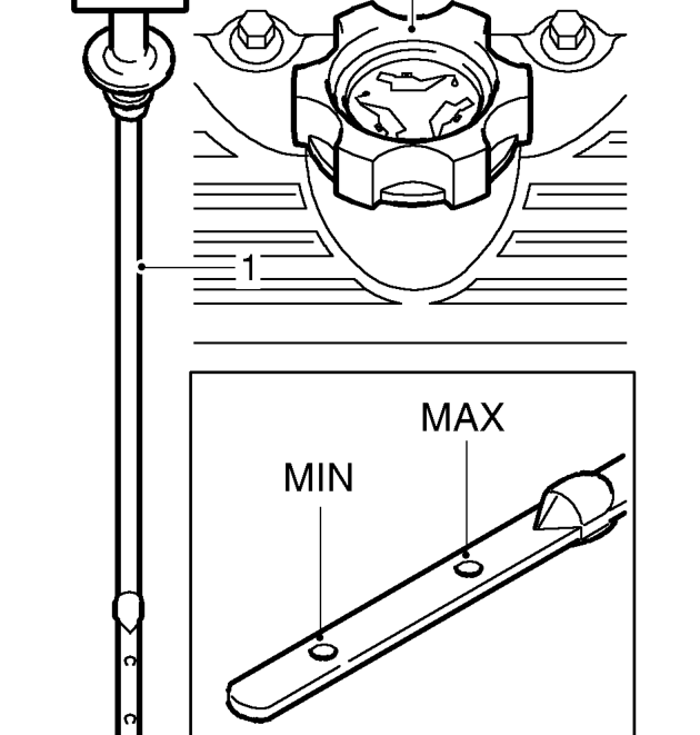 Oil level check – Always check oil level and drain oil with vehicle standing on level ground and use engine 