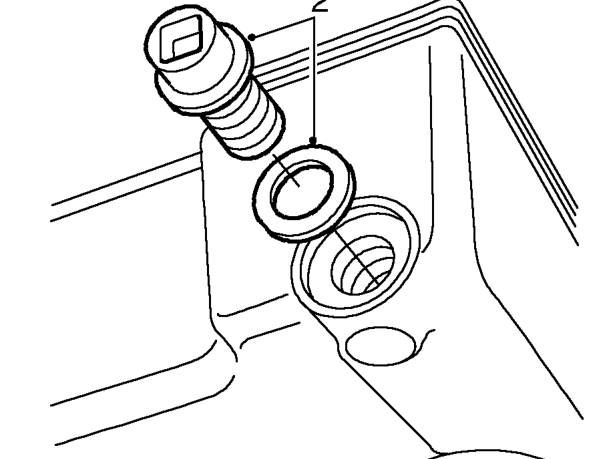 Oil level check – Place a container beneath engine sump.