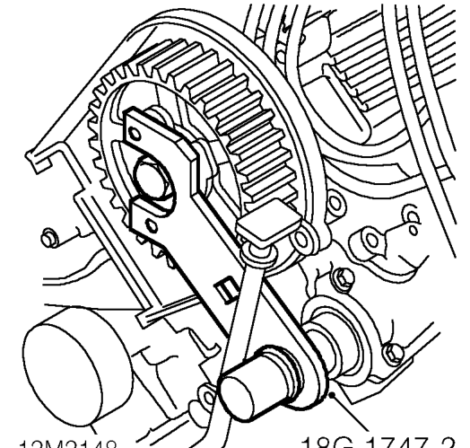 Inlet camshaft front oil seal - lh bank – Remove camshaft timing belt. See this section.