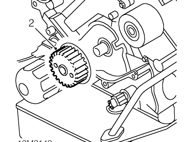 Crankshaft front oil seal - air conditioning – Remove camshaft timing belt. See this section.