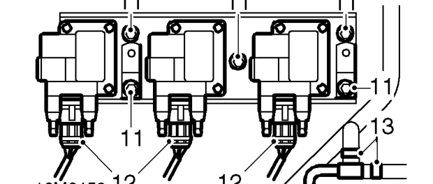 Cylinder head gasket - lh – Remove 2 breather hoses from LH cam cover.