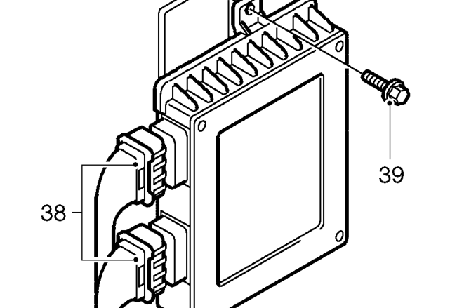 Remove battery positive lead terminal bolt and release fuse box main feed lead.