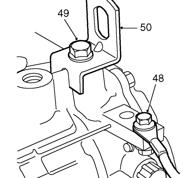 Remove 3 bolts securing air cleaner bracket and remove bracket.