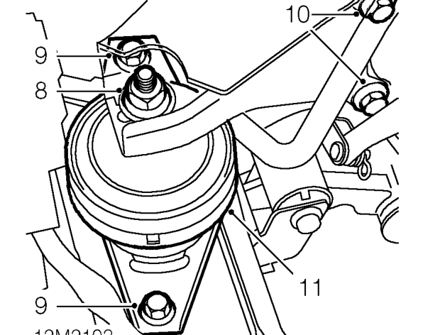 Engine mounting - front – Remove ’R’ clip and clevis pin securing push rod to clutch lever.