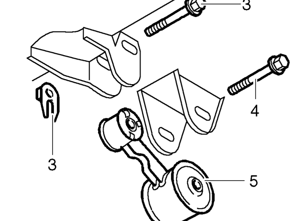 Engine steady bar - front – Raise front of vehicle.