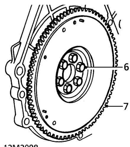 Flywheel – Remove crankshaft position sensor.