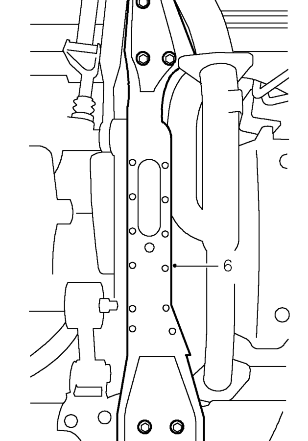 Engine sump gasket – Drain engine oil. See this section.