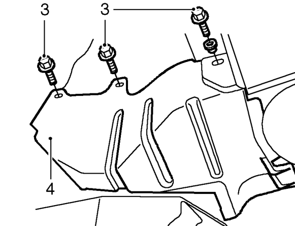 Oil pressure relief valve – Remove RH front road wheel.
