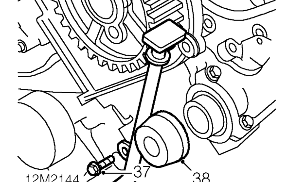 Remove timing belt.