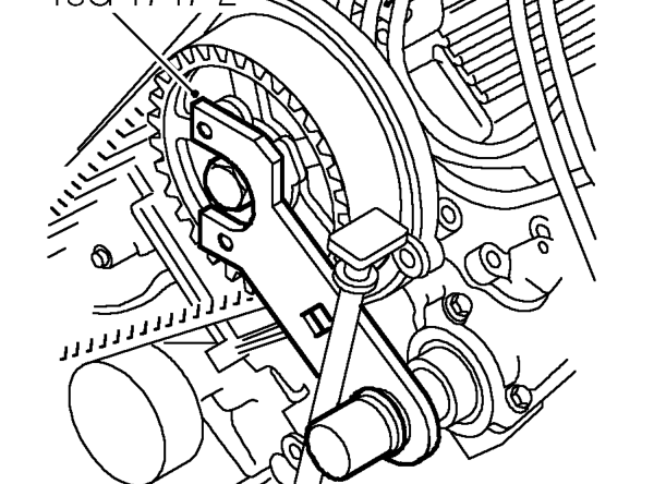 Position timing belt to gears.